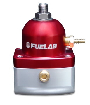 Picture of Fuelab 515 Carb Adjustable FPR 4-12 PSI (2) -10AN In (1) -6AN Return - Red