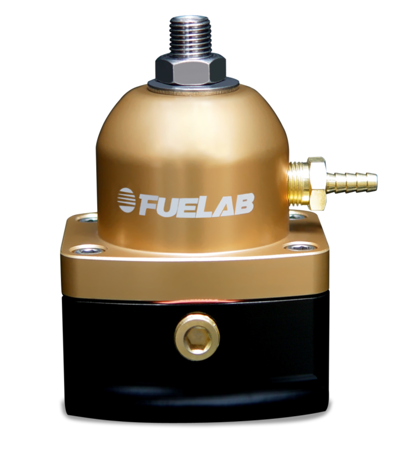 Picture of Fuelab 515 Carb Adjustable FPR 4-12 PSI (2) -10AN In (1) -6AN Return - Gold