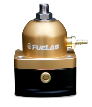 Picture of Fuelab 515 EFI Adjustable FPR 90-125 PSI (2) -10AN In (1) -6AN Return - Gold