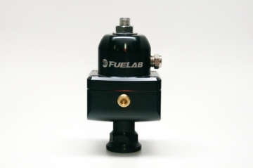Picture of Fuelab 555 Carb Adjustable FPR Blocking 1-3 PSI (1) -8AN In (2) -8AN Out - Black