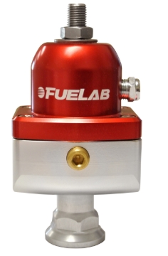 Picture of Fuelab 555 Carb Adjustable FPR Blocking 1-3 PSI (1) -8AN In (2) -8AN Out - Red