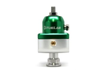 Picture of Fuelab 555 Carb Adjustable FPR Blocking 10-25 PSI (1) -8AN In (2) -8AN Out - Green