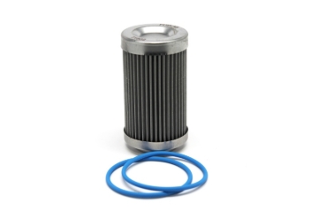 Picture of Fuelab 40 Micron Stainless Replacement Element - 3in w/2 O-Rings & Instructions
