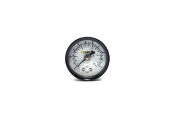 Picture of Fuelab 1.5in Carb Fuel Pressure Gauge - Range 0-15 PSI (Dual Bar/PSI Scale)