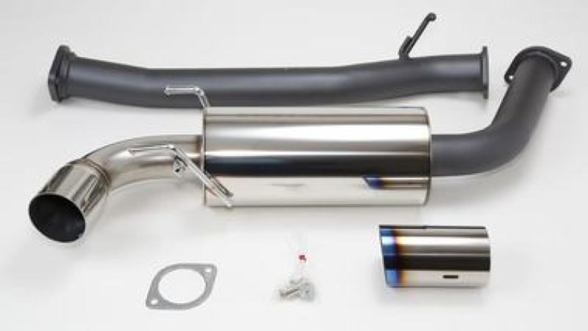 Picture of HKS RX8 75mm Single Ti-Tip Hi Power Cat-back Exhaust (SUS304 NO COATING)