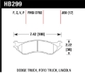 Picture of Hawk Performance HAWK LTS Brake Pads Front - HB299Y.650