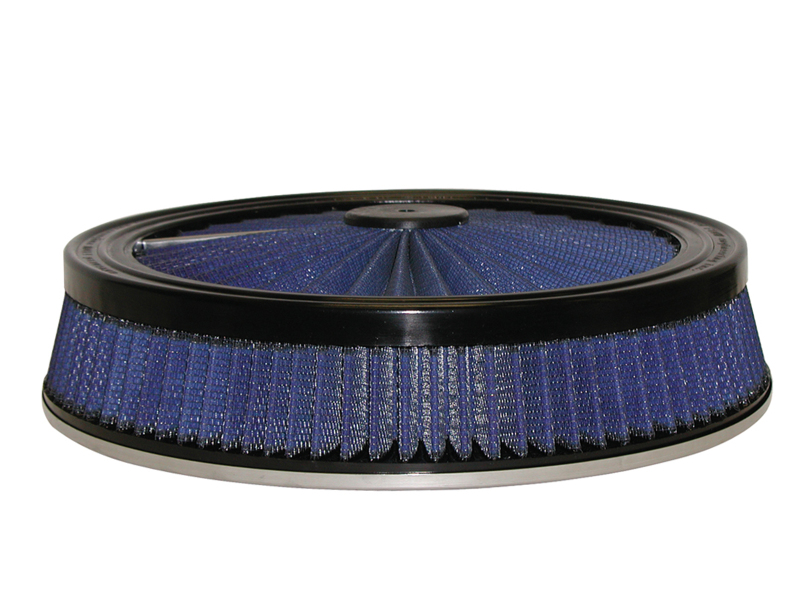 Picture of aFe MagnumFLOW Air Filters Round Racing P5R A/F TOP Racer 14D x 3H (Blk/Blue)