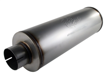 Picture of aFe MACHForce XP Exhausts Mufflers SS-409 EXH Muffler 4 ID In/Out 8 Dia