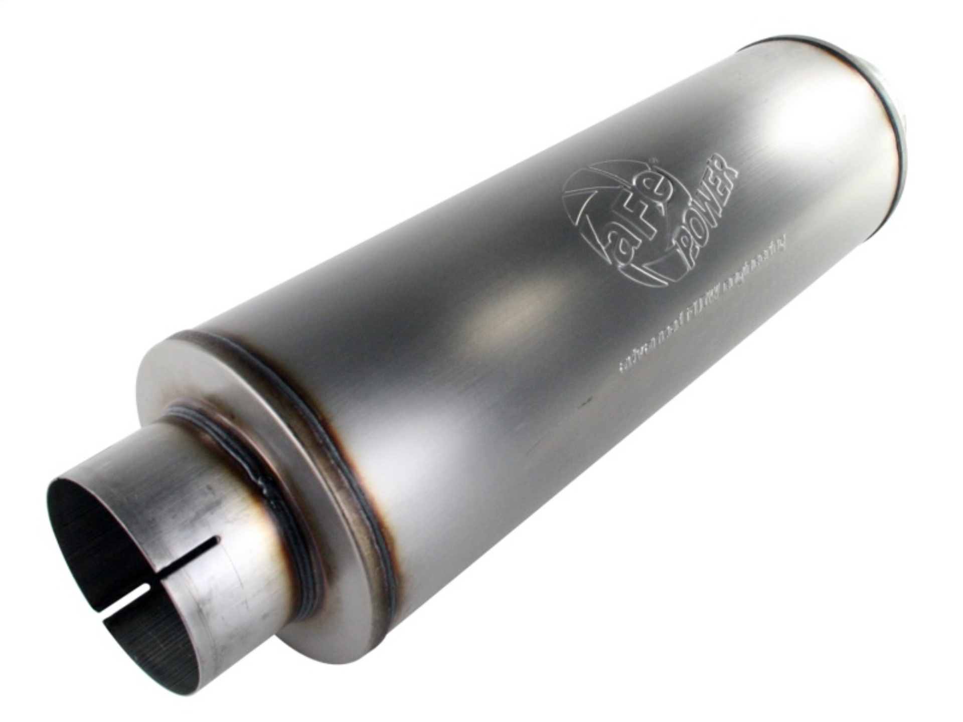 Picture of aFe MACHForce XP Exhausts Mufflers SS-409 EXH Muffler 5 ID In/Out 8 Dia