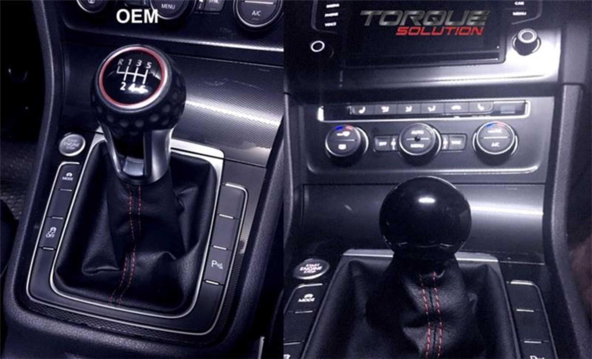 Picture of Torque Solution Billet Shift Knob (Black) Volkswagen/Audi Manual Transmission