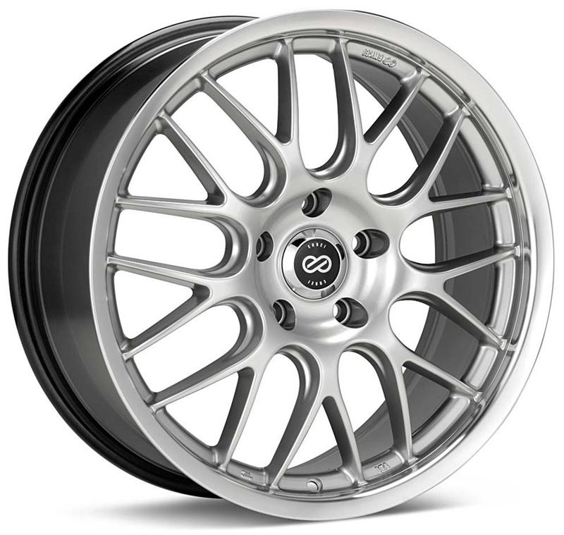 Picture of Enkei Lusso 18x8 40mm Offset 5x120 Bolt Pattern Black w/ Machine Lip Wheel