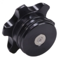Picture of Fleece Performance 13-18 Dodge Cummins Black Anodized Billet Fuel Cap