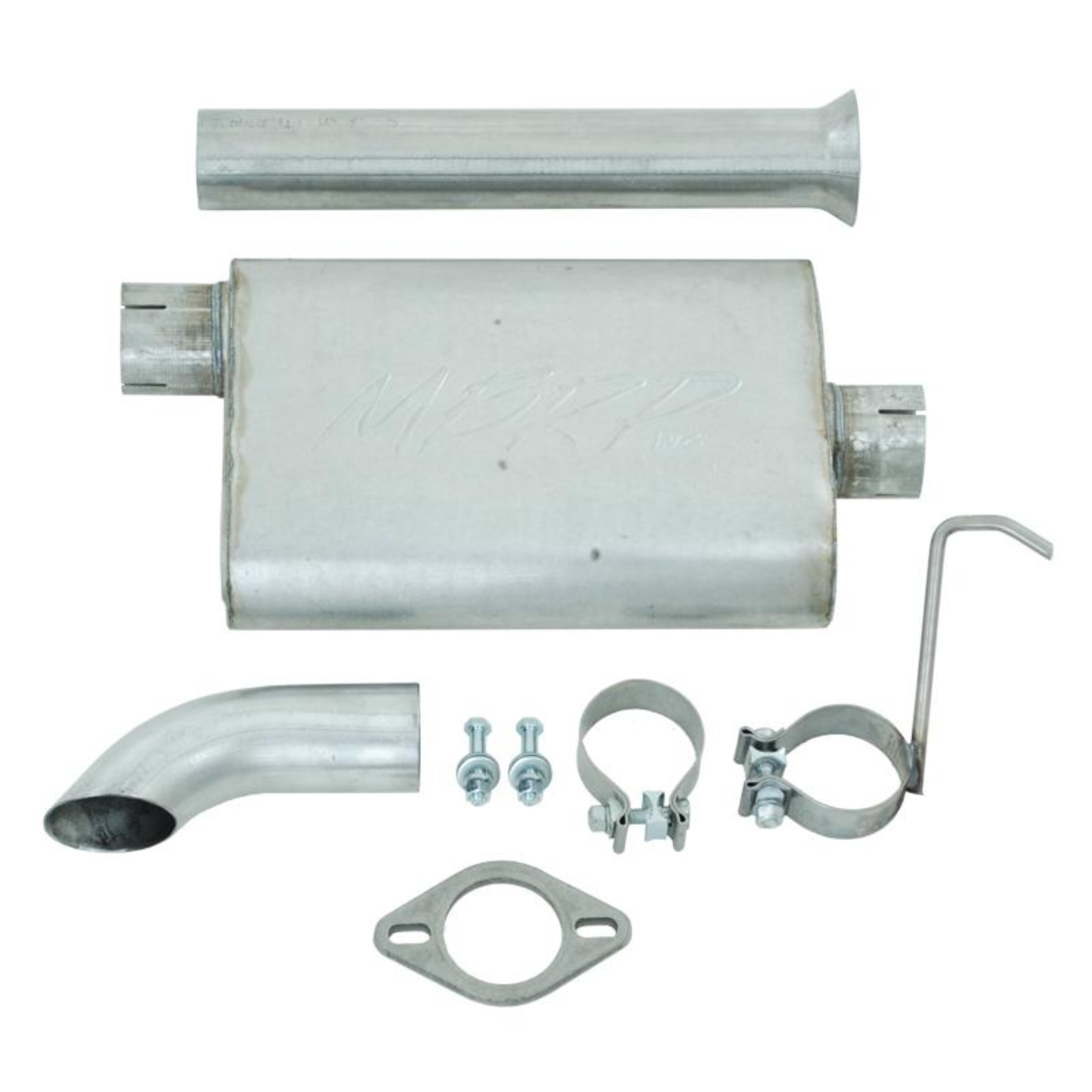 Picture of MBRP 00-06 Jeep Wrangler (TJ) Inline-4 2.5L Inline-6 4.0L Cat Back Single Off-Road Turn Down Alum Ex