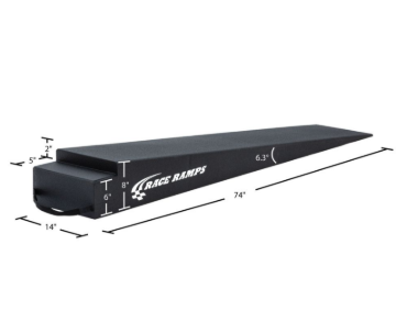 Picture of Race Ramps 8in. Extra Long Trailer Ramp - 6.3 Degree Approach Angle