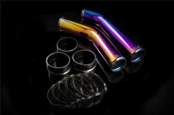 Picture of Weapon R 08-09 Mitsubishi Lancer EVO X Upper Intercooler Piping Kit
