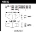 Picture of Hawk Performance HAWK Ceramic Brake Pad Sets - HB189Z.595