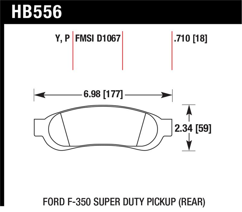 Picture of Hawk Performance HAWK LTS Brake Pads - HB556Y.710
