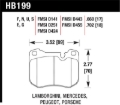 Picture of Hawk Performance HAWK HPS Brake Pad Sets - HB199F.702