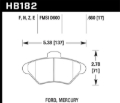 Picture of Hawk Performance HAWK HP+ Brake Pad Sets - HB182N.660