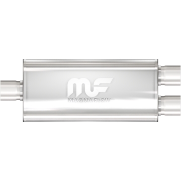 Picture of 3 in/2.5 in Center/Dual; 5 in x 14 in x 8 in Body Muffler 12198