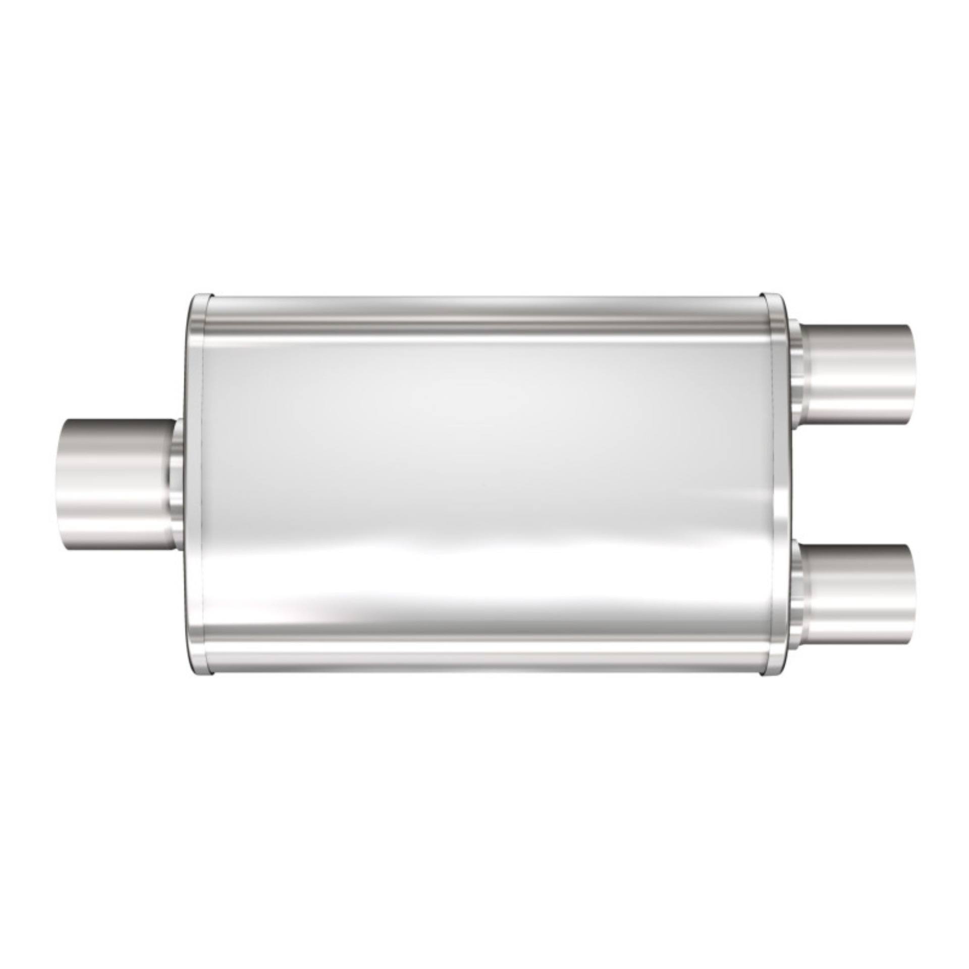 Picture of 3 in/2.25 in Center/Dual; 4 in x 14 in x 9 in Body Muffler 13278