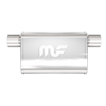 Picture of 2.5 in/2.5 in Offset/Offset Same Side; 4 in x 14 in x 9 in Body Muffler 14377