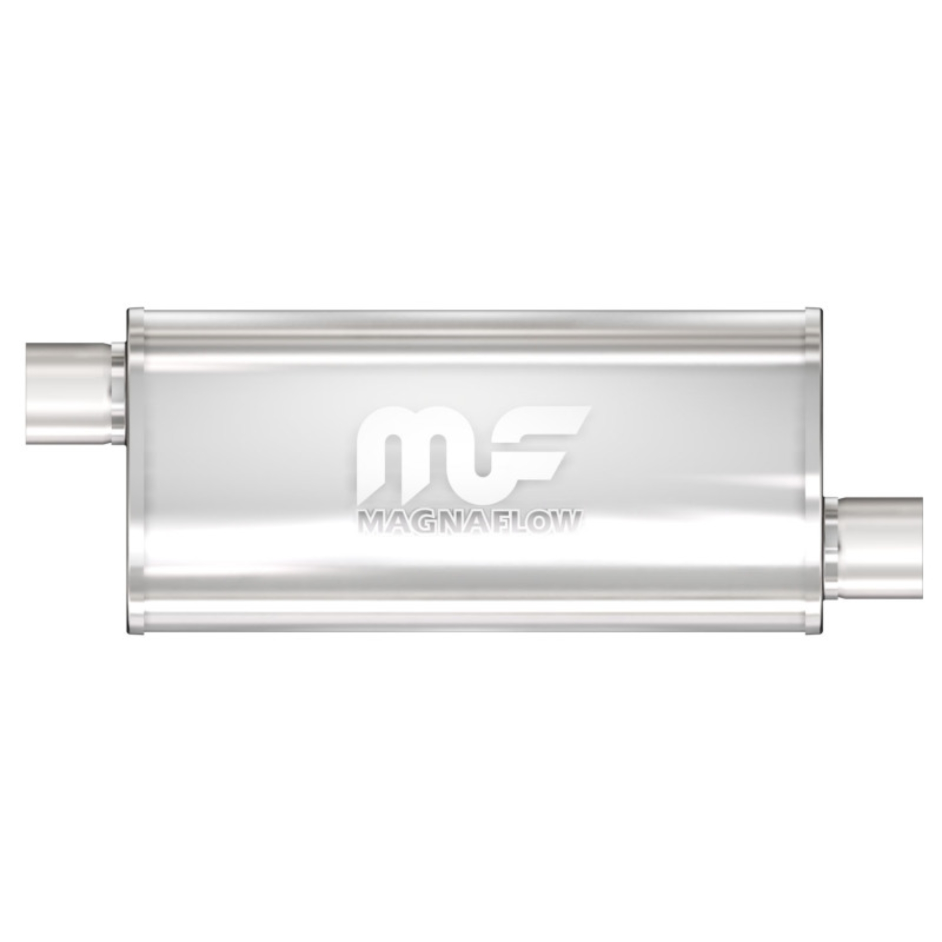 Picture of 2.5 in/2.5 in Offset/Offset; 5 in x 18 in x 8 in Body Muffler 14263