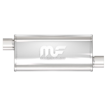 Picture of 2.5 in/2.5 in Offset/Offset; 5 in x 18 in x 8 in Body Muffler 14263