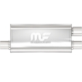Picture of 2.5 in/2.25 in Offset/Dual; 5 in x 18 in x 8 in Body Muffler 14266