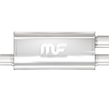 Picture of 2.5 in/2.25 in Offset/Dual; 5 in x 18 in x 8 in Body Muffler 14266