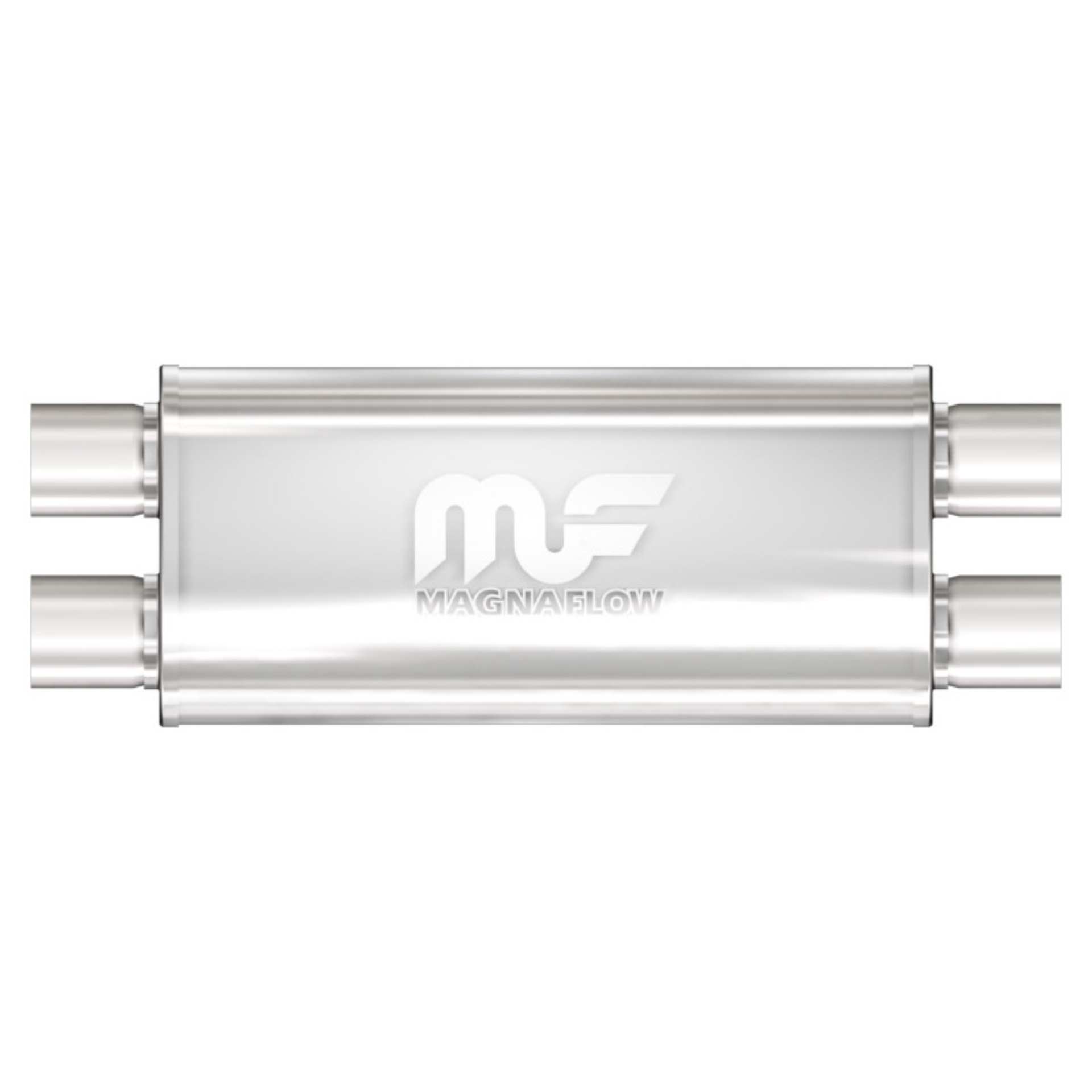 Picture of 2.5 in/2.5 in Dual/Dual; 5 in x 18 in x 8 in Body Muffler 14468