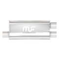 Picture of 2.5 in/2.25 in Offset/Dual; 5 in x 18 in x 8 in Body Muffler 14266