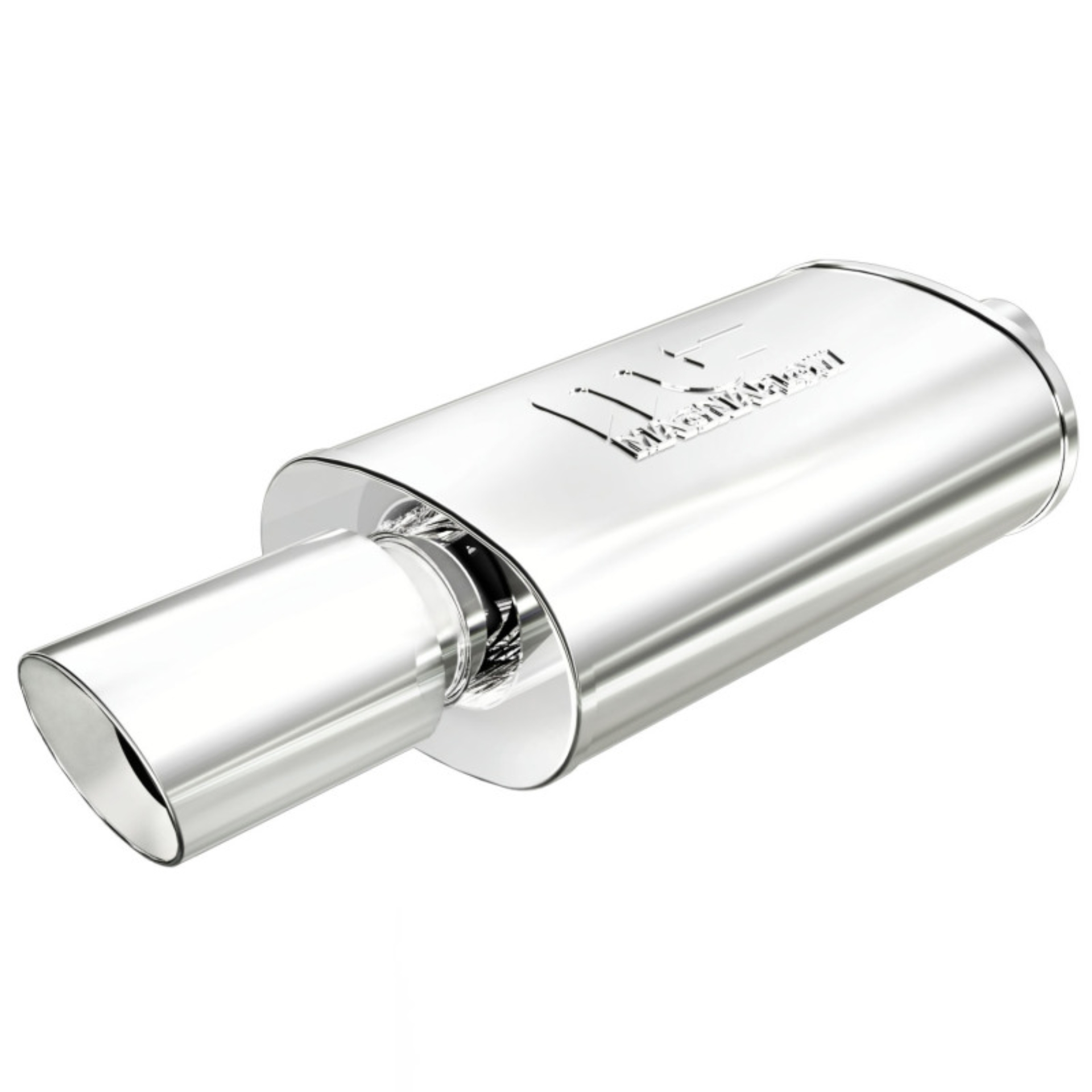 Picture of 2.25 in/4 in Center/Center; 5 in x 14 in x 8 in Body Muffler 14829