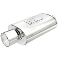 Picture of 2.25 in/4 in Center/Center; 5 in x 14 in x 8 in Body Muffler 14832
