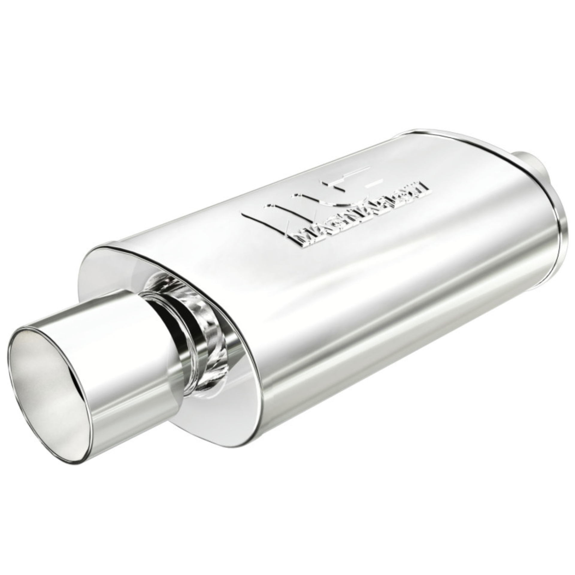 Picture of 2.25 in/4 in Center/Center; 5 in x 14 in x 8 in Body Muffler 14832