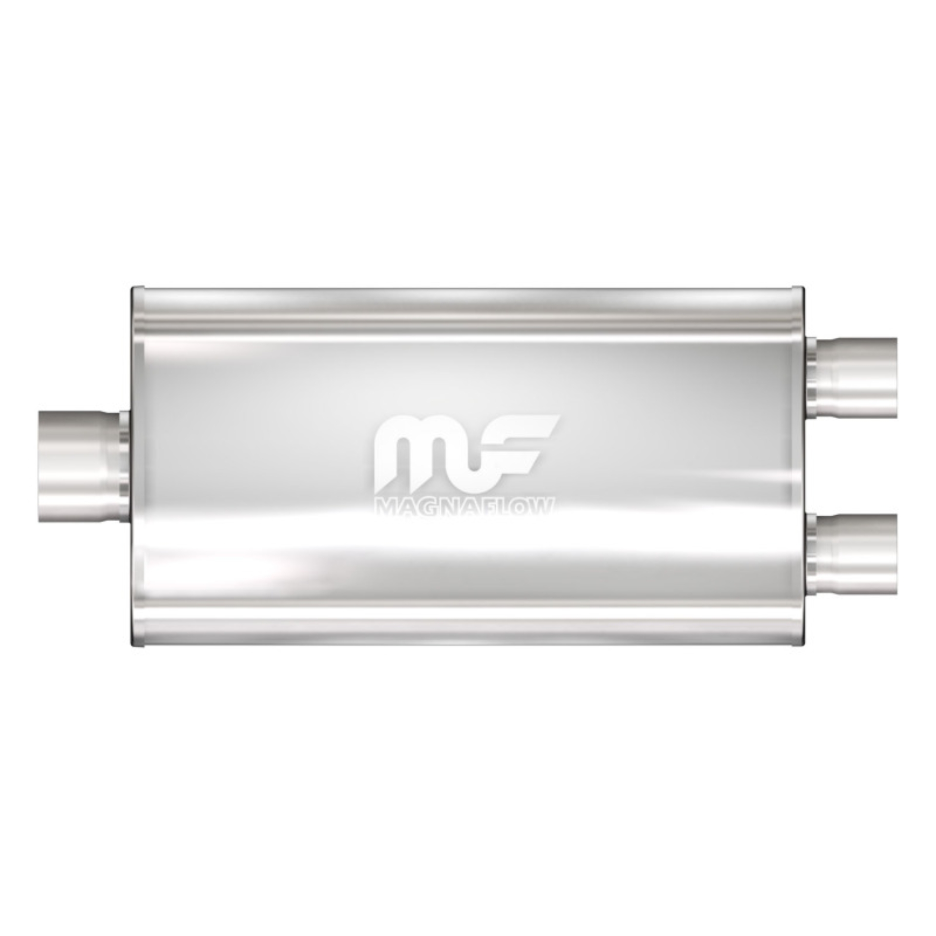 Picture of 4 in/3 in Center/Dual; 5 in x 22 in x 11 in Body Muffler 12594