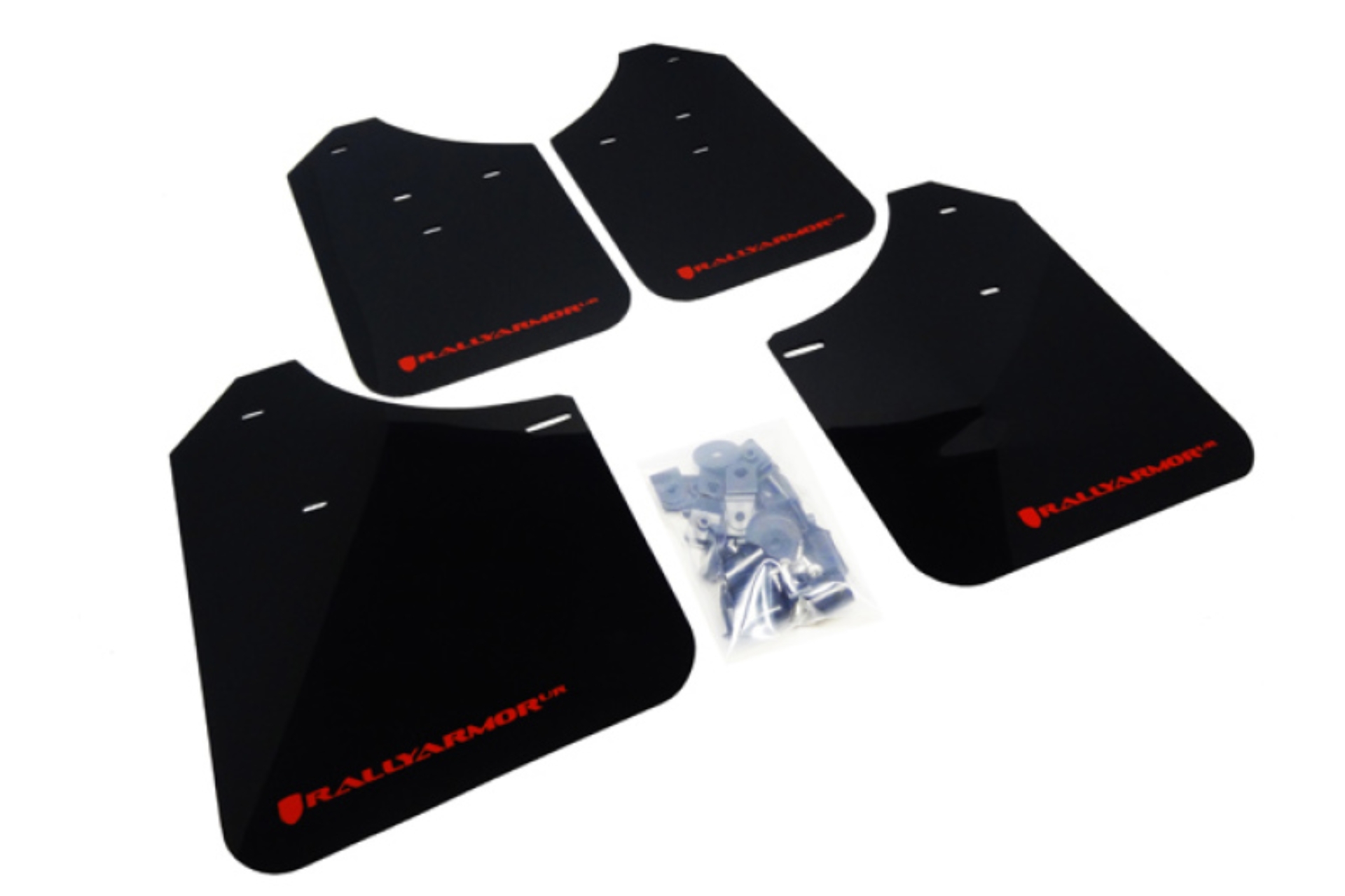 Picture of Rally Armor 02-07 Subaru WRX/STI/RS/2.5i (Wagons Req. Mod.) Black UR Mud Flap w/Red Logo