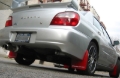 Picture of Rally Armor 02-07 Subaru WRX/STI/RS/2.5i (Wagons Req. Mod.) Red UR Mud Flap w/White Logo