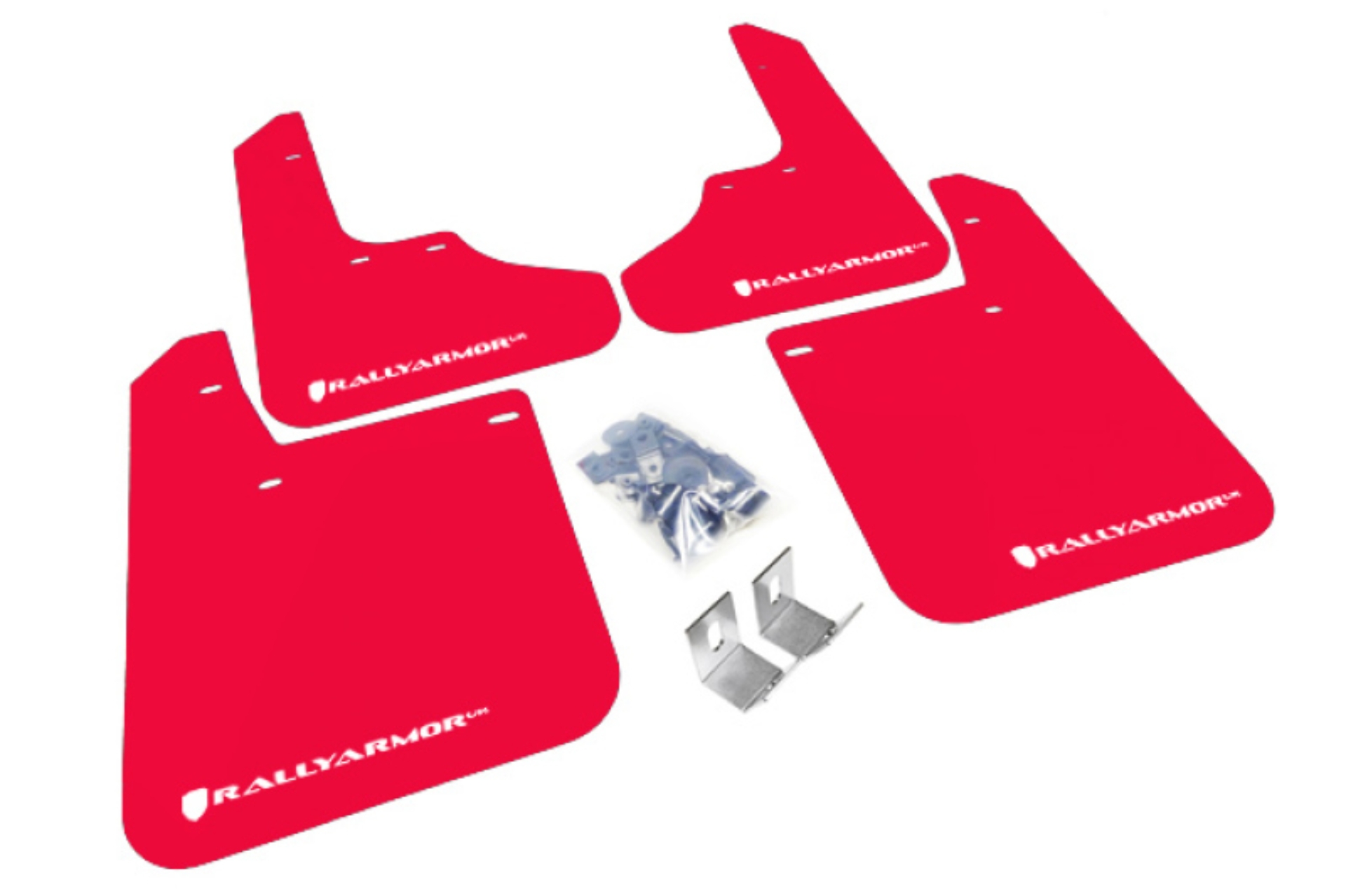 Picture of Rally Armor 93-01 Subaru Impreza RS Red UR Mud Flap w/ White Logo