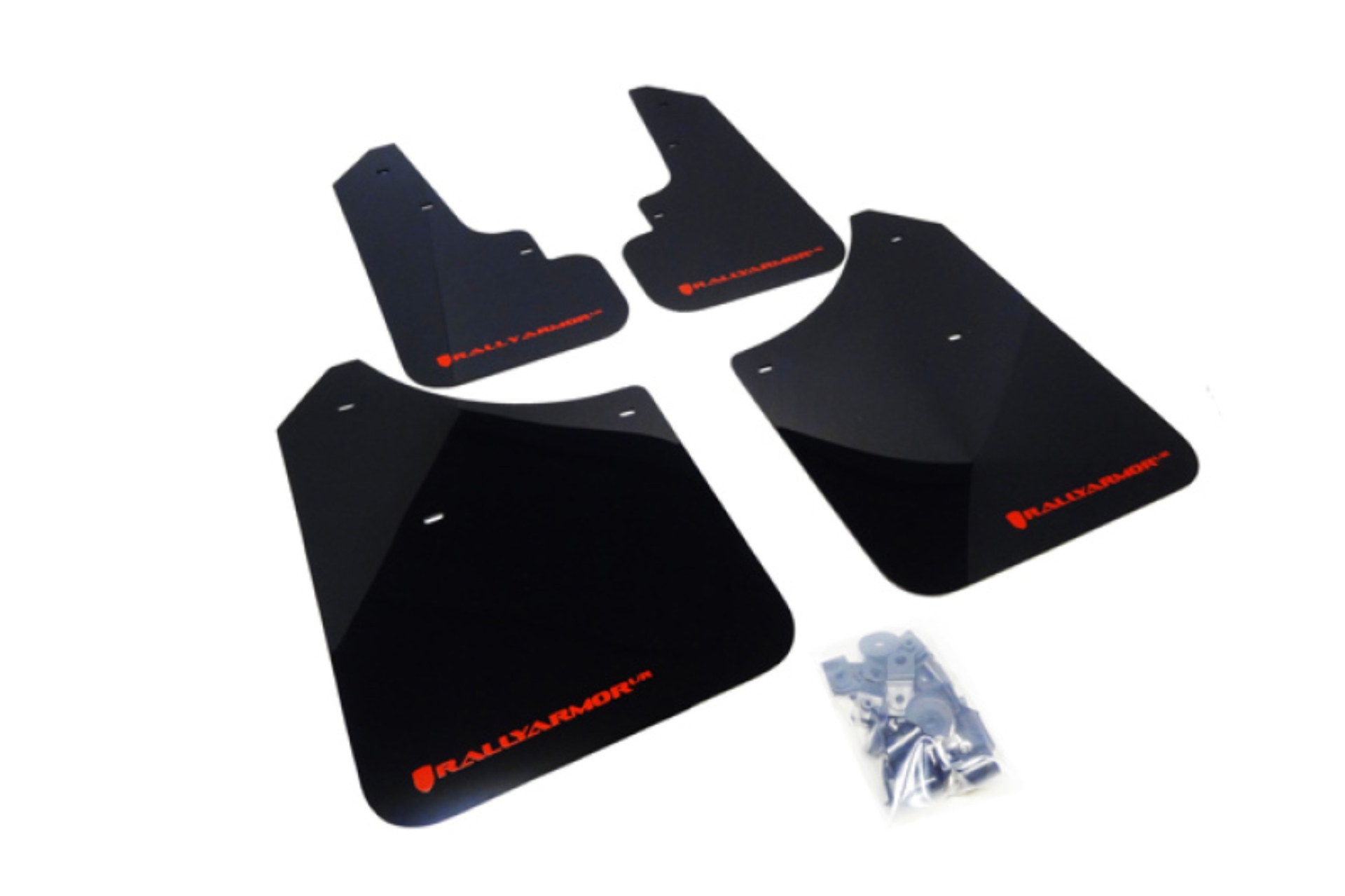 Picture of Rally Armor 03-08 Subaru Forester Black UR Mud Flap w/ Red Logo