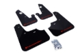 Picture of Rally Armor 07-17 Mitsubishi Lancer Black UR Mud Flap w/ Red Logo