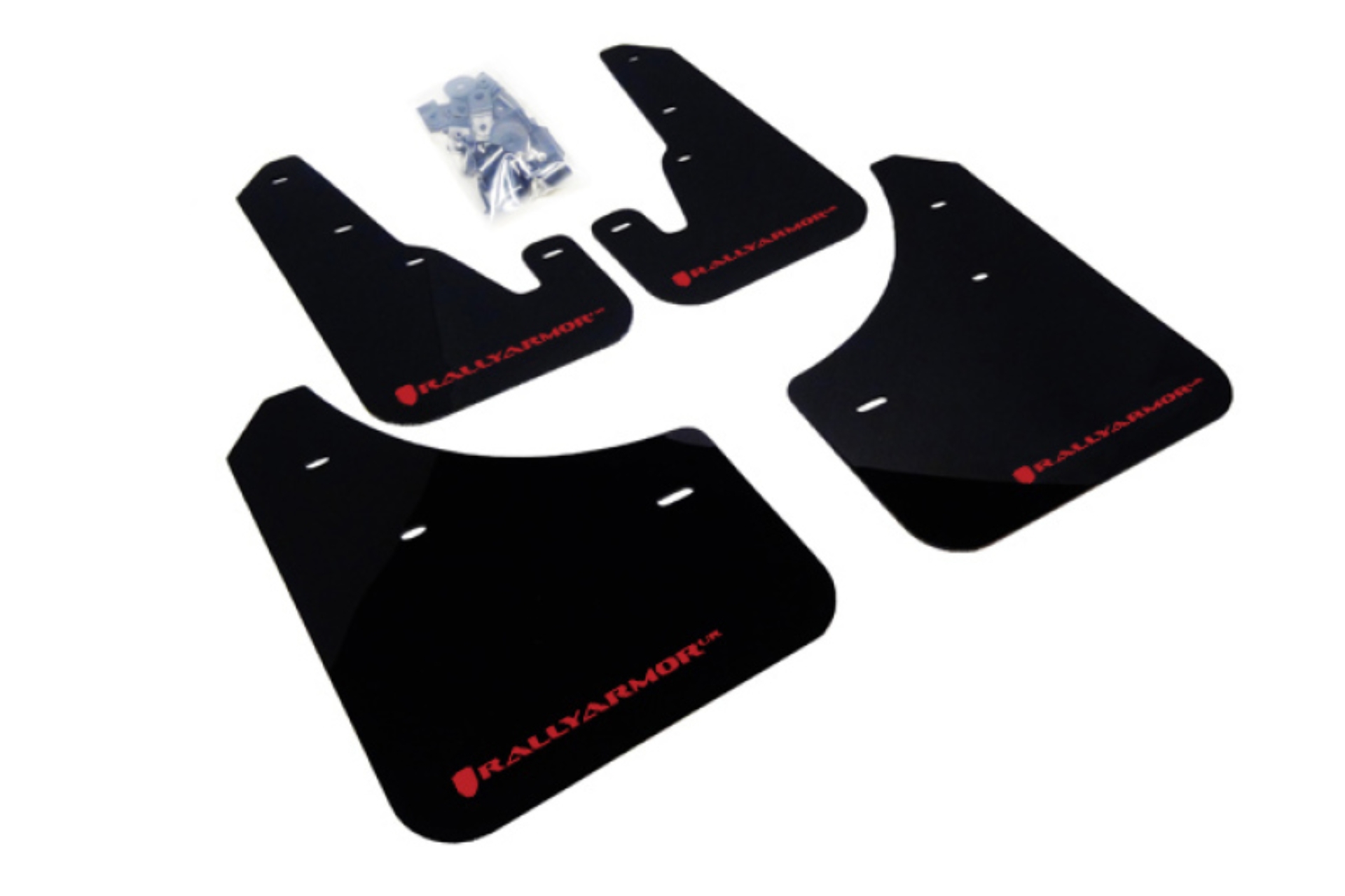 Picture of Rally Armor 04-09 Mazda3/Speed3 Black UR Mud Flap w/ Red Logo