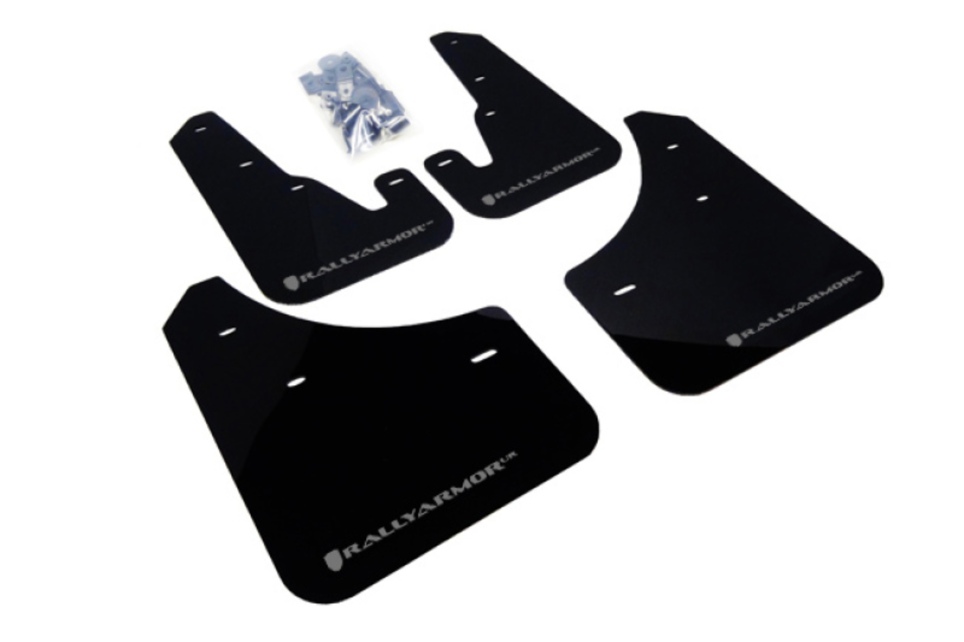Picture of Rally Armor 04-09 Mazda3/Speed3 Black UR Mud Flap w/ Silver Logo