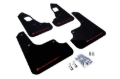 Picture of Rally Armor 08-17 Mitsubishi EVO X Black UR Mud Flap w/ Red Logo
