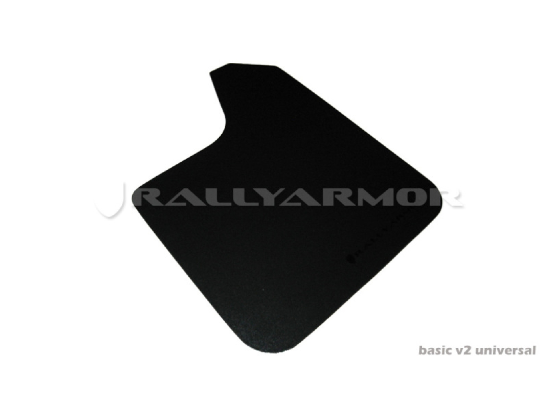 Picture of Rally Armor Universal Fit (No Hardware) Basic Black Mud Flap w/ Black Logo