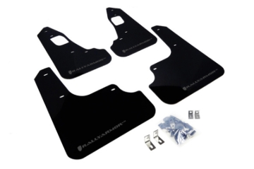 Picture of Rally Armor 08-17 Mitsubishi EVO X Black UR Mud Flap w/ Grey Logo
