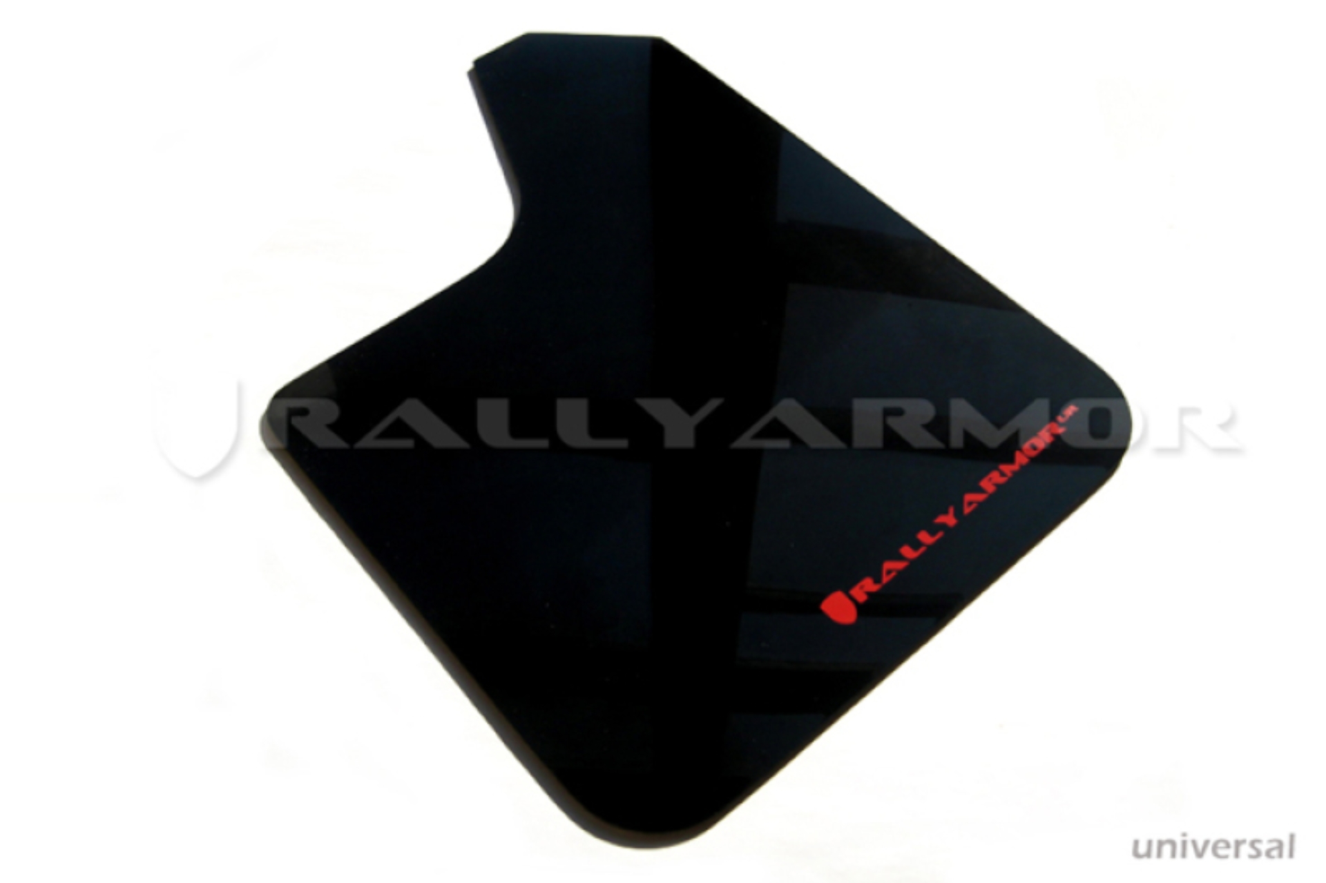 Picture of Rally Armor Universal Fit (No Hardware) Black UR Mud Flap w/ Red Logo