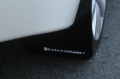 Picture of Rally Armor 08-17 Mitsubishi EVO X Black UR Mud Flap w/ White Logo