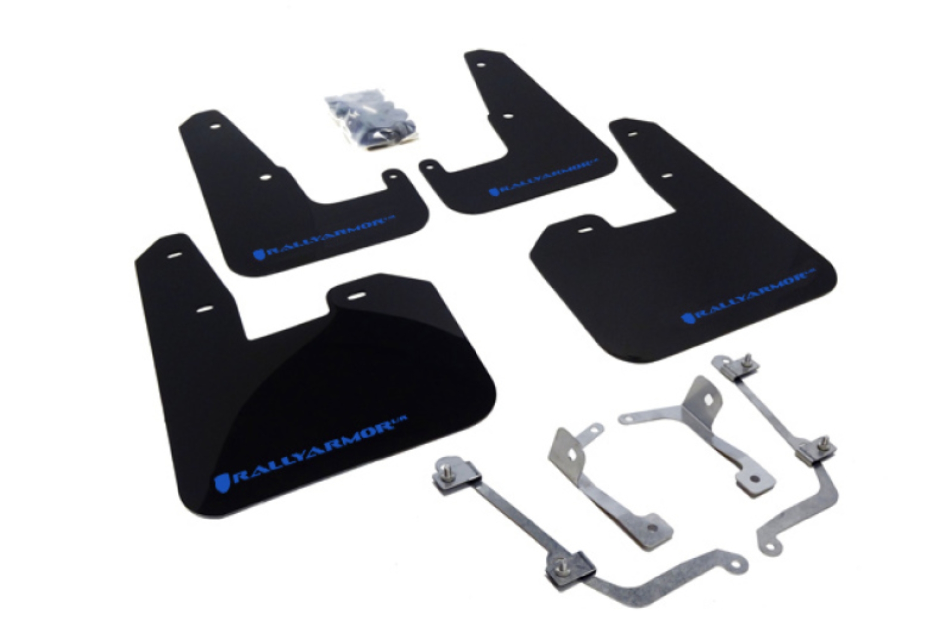 Picture of Rally Armor RAL UR Blk Flap/Blue Logo Mud Flaps - MF15-UR-BLK/BL