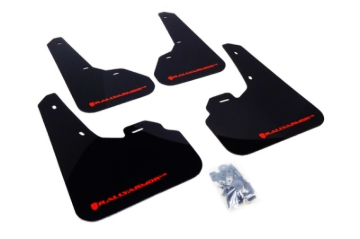 Picture of Rally Armor 10-13 Mazda3/Speed3 (Hatch/Sedan) Black UR Mud Flap w/Red Logo